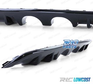 DIFUSOR VOLKSWAGEN VW GOLF 6 08-12 NEGRO BRILLO DOBLE SALIDA