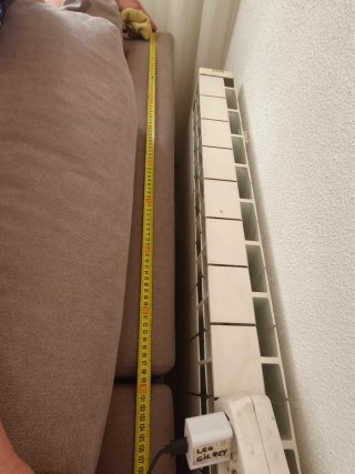 Sofá Cheslong Beige/Marrón Tela