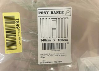 Tenda oscurante Pony Dance 140x180. Nuova