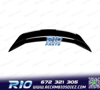 ALERON SPOILER FORD MUSTANG 15-23 LOOK GT350 R NEGRO BRILL