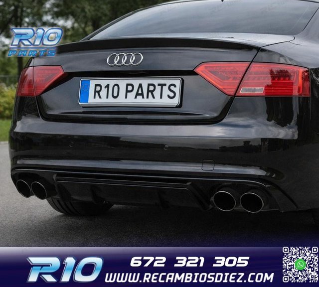 DIFUSOR AUDI A5 B8 B81 COUPE CABRIO 11-16 LOOK RS5