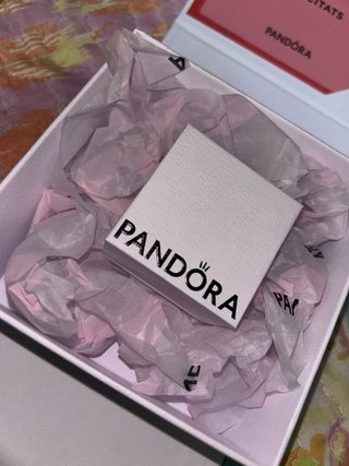Anillo Pandora Corazón Rosa Plata