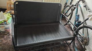 Sofá cama IKEA HAMMARN gris/negro