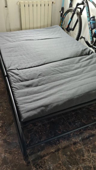Sofá cama IKEA HAMMARN gris/negro