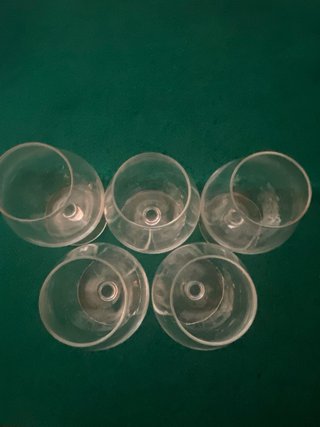 5 Copas de Coñac de Cristal