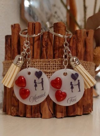 Llaveros de resina personalizados