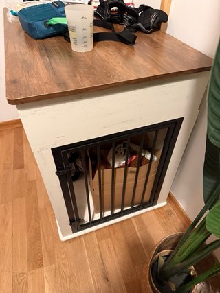 Mueble jaula perro 2en1 con cajones y enchufe URGE