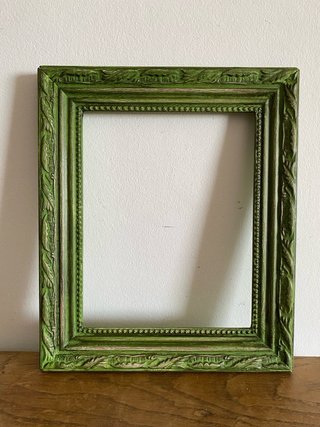 Marco antiguo verde oliva 27 x 32