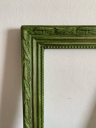 Marco antiguo verde oliva 27 x 32