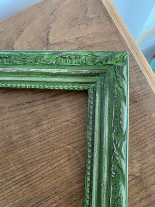 Marco antiguo verde oliva 27 x 32