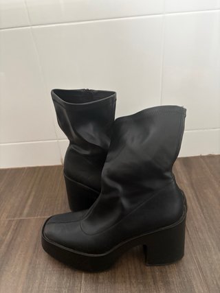 Botines Zara negros plataforma
