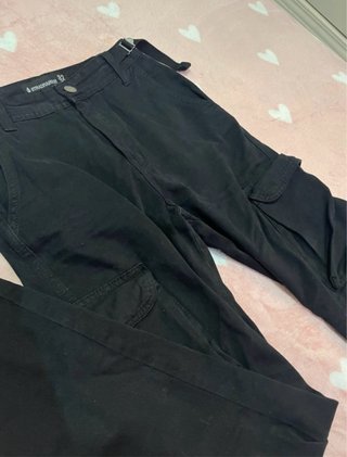 Pantalon cargo ancho negro Stradivarius 32 nuevo