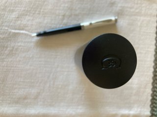 Penna a sfera Cerruti nera e argento