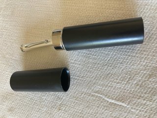 Penna a sfera Cerruti nera e argento