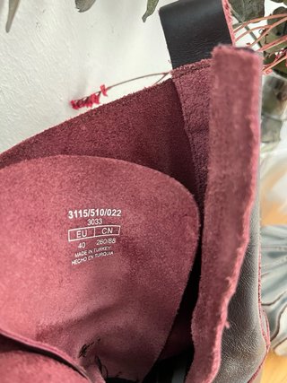Botas Zara militares marrones con cordones