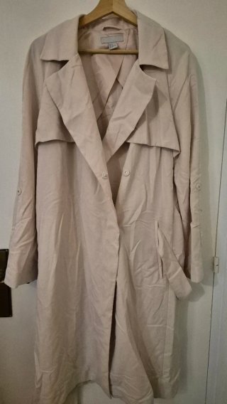 Gabardina H&M Beige Talla 46