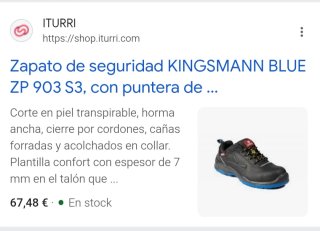Zapatos de seguridad Kingsmann blue 903 s3