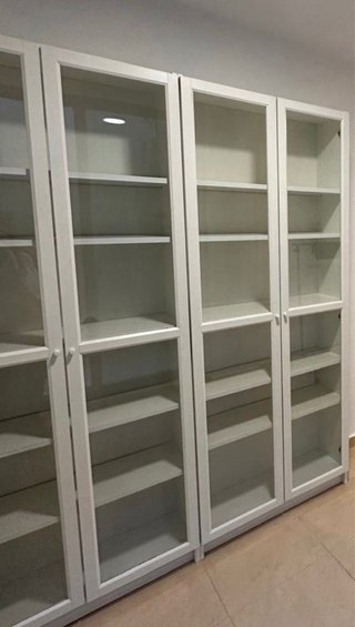 2 Vitrinas Ikea Billy Cristal y Madera