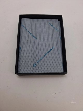 Porta carte di credito Piquadro in pelle Blu.Nuovo