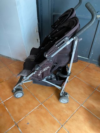 Silla gemelar Maclaren azul
