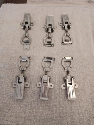 6 Cierres Acero Inoxidable