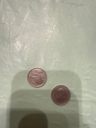 Lote 5 monedas franco 25, 100, 500
