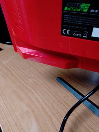 Pantalla Gaming KEEP OUT Negra/Roja