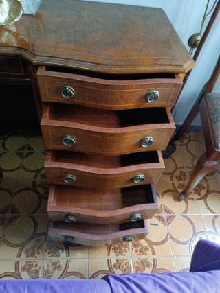 Tocador y espejo vintage