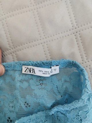 Body/Corpiño Zara Encaje Azul