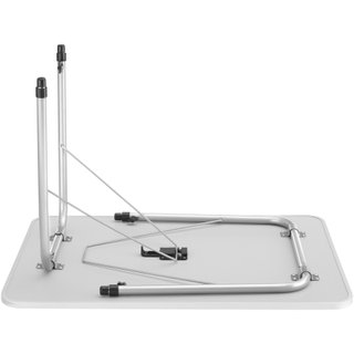 Mecedora de ratán de aluminio con reposapiés y acolchado 150 kg gris
