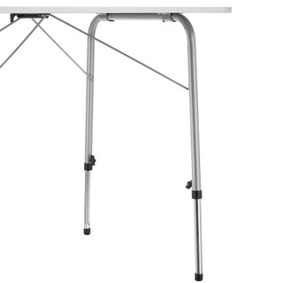 Mecedora de ratán de aluminio con reposapiés y acolchado 150 kg gris
