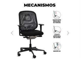 Silla ergonómica de escritorio Vitra negra