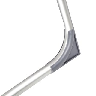 4 sillas de aluminio plegables con respaldo, gris