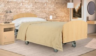 Cama articulada 105x190 eléctrica con barandilla