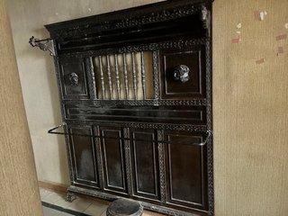 Perchero antiguo metal y madera