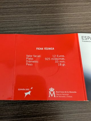 Blister 12 Euros Euro 2002
