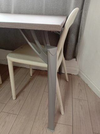 Mesa comedor/despacho madera y tela