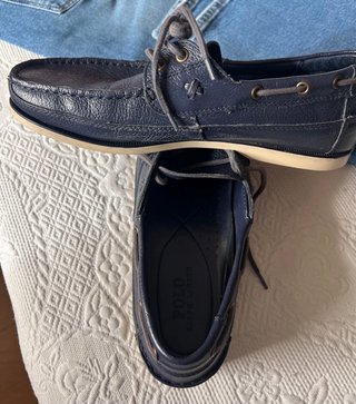 Náuticos piel Ralph Lauren originales Azul Marino