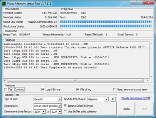 Scheda video ASUS GT8500 512MB modificata