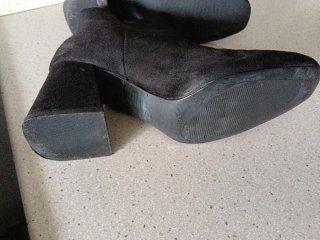 Botas negras Stradivarius con cremallera