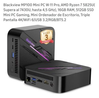 Mini PC Blackview MP100 Ryzen 7 16GB RAM 512GB SSD
