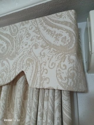 Conjunto cortinas visillos y galería