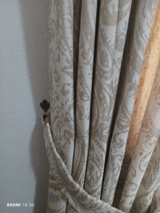 Conjunto cortinas visillos y galería