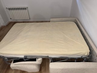 Sofá Cama Beige Tela