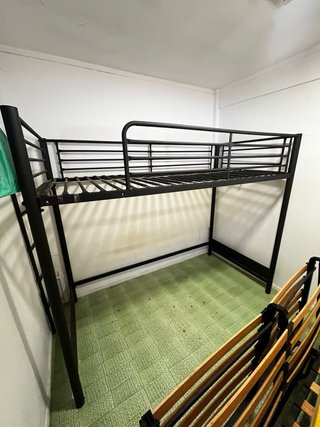 Cama de metal alta 190x90x130