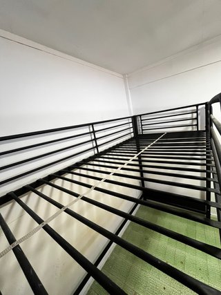 Cama de metal alta 190x90x130