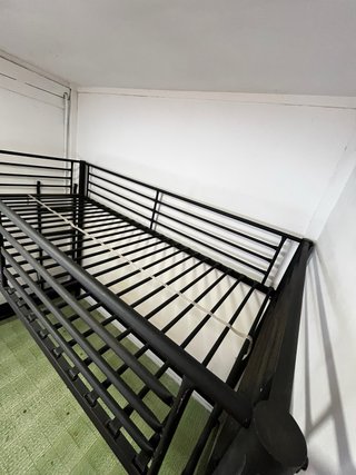 Cama de metal alta 190x90x130