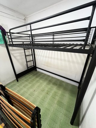 Cama de metal alta 190x90x130