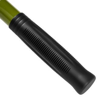 Cortarramas telescópico con tracción de cable y sierra, verde