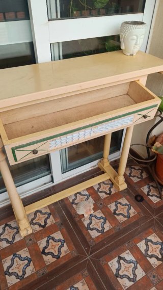 Mueble recibidor vintage madera